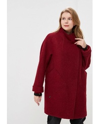 Женское темно-красное пальто от Electrastyle