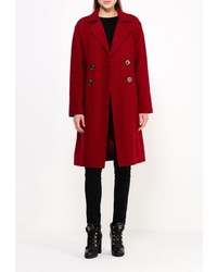 Женское темно-красное пальто от Fontana 2.0