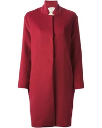 Женское темно-красное пальто от Forte Forte