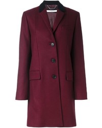 Женское темно-красное пальто от Givenchy
