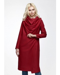 Женское темно-красное пальто от GK Moscow