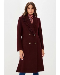 Женское темно-красное пальто от LOST INK