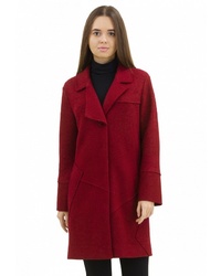 Женское темно-красное пальто от Pavel Yerokin