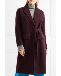 Женское темно-красное пальто от Joseph