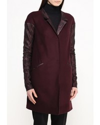 Женское темно-красное пальто от Steven-K