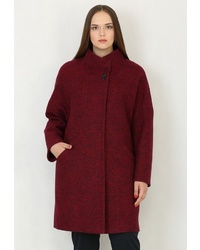 Женское темно-красное пальто от Trifo