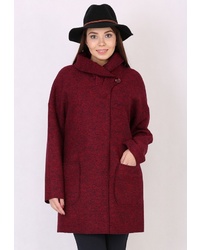 Женское темно-красное пальто от Trifo