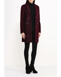 Женское темно-красное пальто от Warehouse