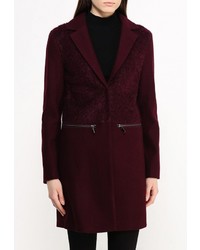 Женское темно-красное пальто от Warehouse
