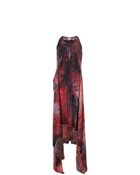 Темно-красное платье-макси с принтом от Lost & Found Ria Dunn