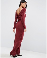 Темно-красное платье-макси от Asos