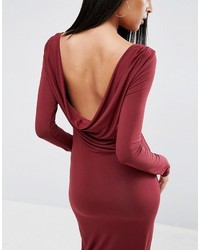 Темно-красное платье-макси от Asos