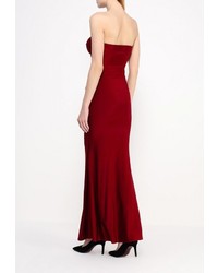 Темно-красное платье-макси от Goddiva