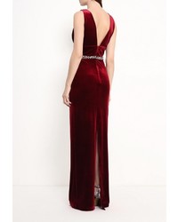 Темно-красное платье-макси от Isabel Garcia