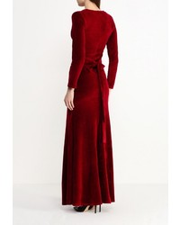 Темно-красное платье-макси от Love &amp; Light