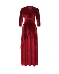 Темно-красное платье-макси от Love &amp; Light