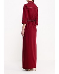 Темно-красное платье-макси от Piena