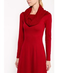 Темно-красное платье-макси от Xarizmas