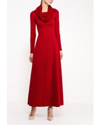 Темно-красное платье-макси от Xarizmas