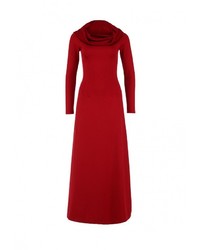 Темно-красное платье-макси от Xarizmas