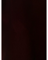 Темно-красное платье прямого кроя от Saint Laurent