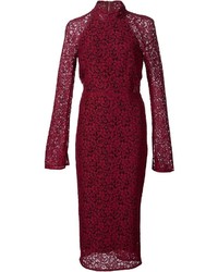 Темно-красное платье от Rebecca Vallance