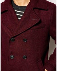 Темно-красное полупальто от Selected