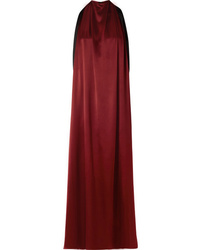 Темно-красное шелковое вечернее платье от TRE by Natalie Ratabesi