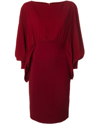 Темно-красное шелковое платье от Antonio Berardi