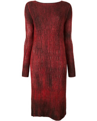 Темно-красное шелковое платье от Avant Toi