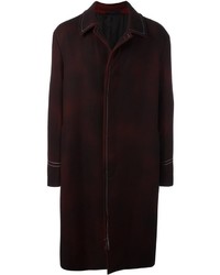 Мужское темно-красное шерстяное пальто от Lanvin