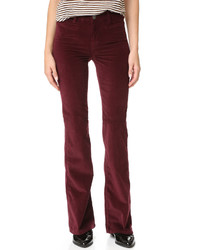 Женские темно-красные бархатные брюки от MiH Jeans