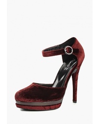 Темно-красные бархатные туфли от Alesya
