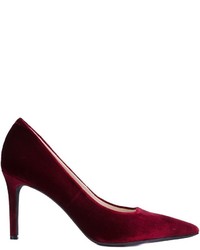 Темно-красные бархатные туфли от Anine Bing