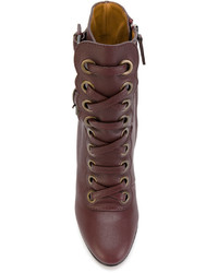 Темно-красные ботильоны от Chloé