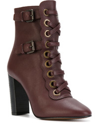 Темно-красные ботильоны от Chloé