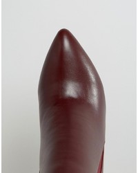 Темно-красные ботильоны от London Rebel