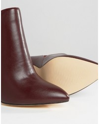 Темно-красные ботильоны от London Rebel