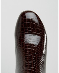 Темно-красные ботильоны от Asos