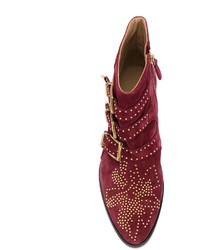 Темно-красные ботильоны от Chloé