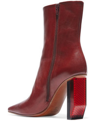 Темно-красные ботильоны от Vetements