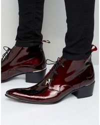 Темно-красные ботинки дезерты от Jeffery West