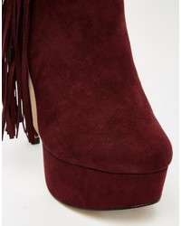 Женские темно-красные ботинки от Asos