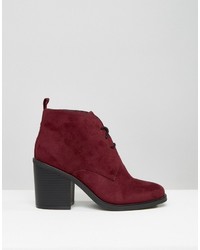 Женские темно-красные ботинки от London Rebel