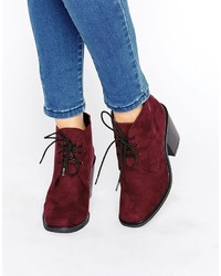 Женские темно-красные ботинки от London Rebel