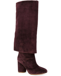 Женские темно-красные ботинки от Maison Margiela