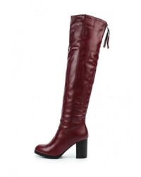 Темно-красные ботфорты от Vivian Royal