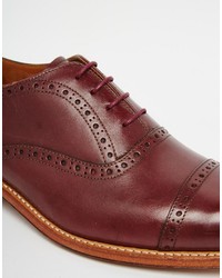 Темно-красные броги от Grenson