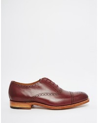 Темно-красные броги от Grenson