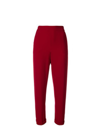 Женские темно-красные брюки-галифе от P.A.R.O.S.H.